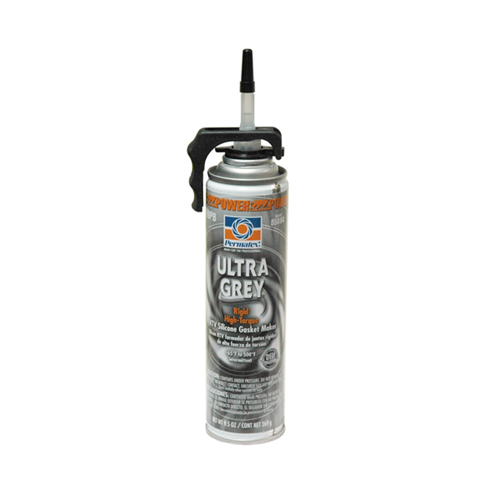 Permatex Ultra Grey Import-Specified Rtvsilicone Gasket Maker Power Bead Can - 9.5 Oz