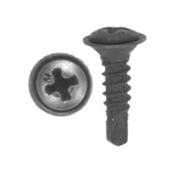 #8 x 5/8 Inch Chrome Teks Phillips Oval Head Finishing Screw