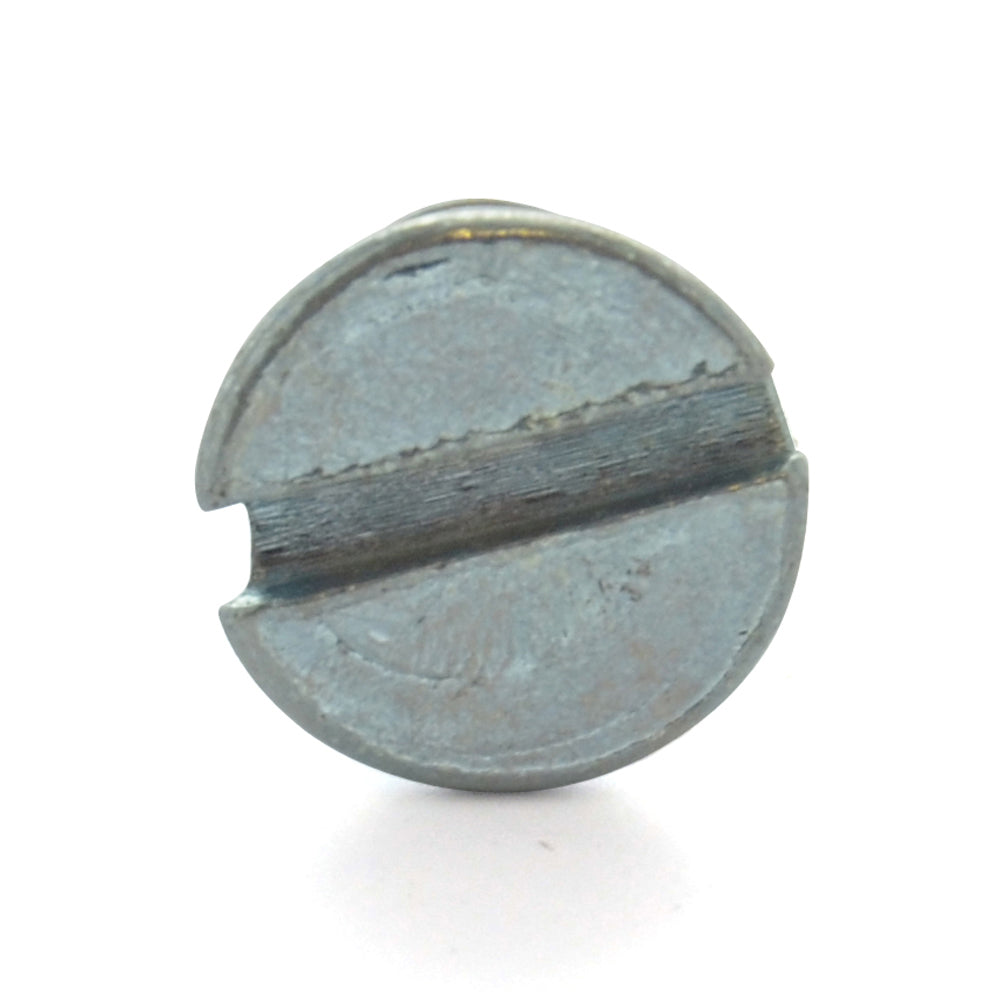 #10-32 x 1 Inch Fine Zinc Plated Steel Slotted Drive Flat Countersunk Head Machine Screw