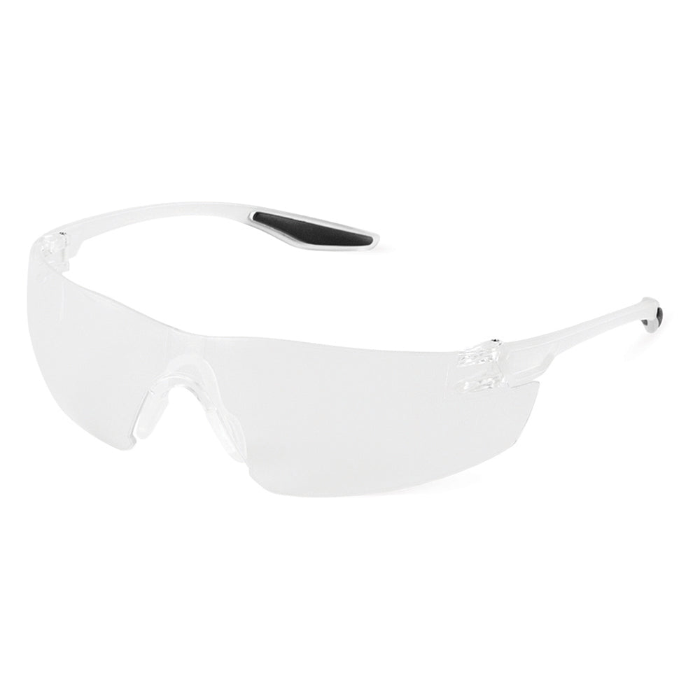 Discus Clear Anti-Fog Lens- Frosted Clear Frame Safety Glasses