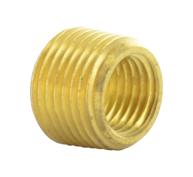 1/2 Inch X 3/8 Inch Brass Pipe Face Bushing