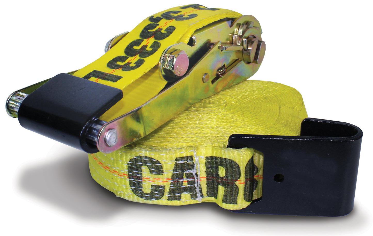 30 ft Heavy Duty Ratchet Strap With 2 Inch Flat Hook and Protector Clip