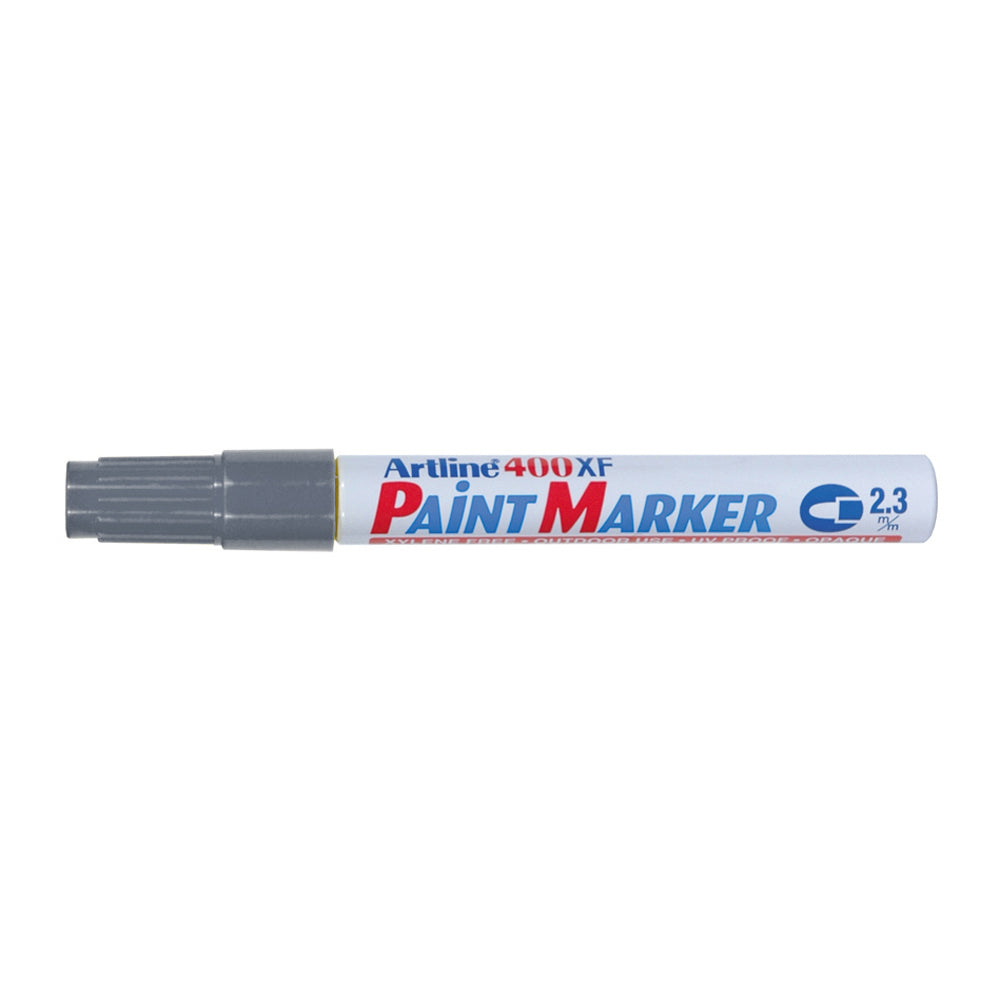 Artline 400Xf Feltip Paint Marker Silver