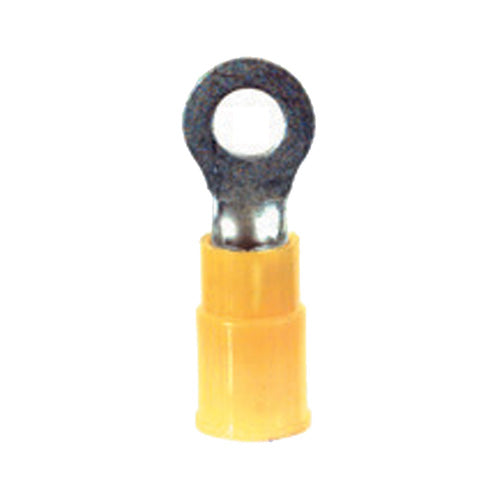 12-10 Gauge Ring Terminal #10 Stud PVC Insulated Yellow