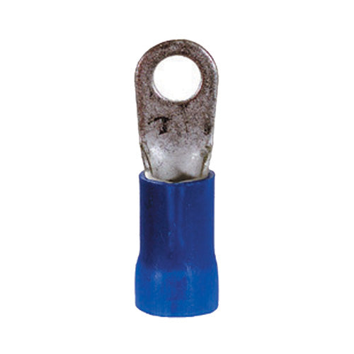6 Gauge Terminal 1/4" Stud PVC Insulated Blue