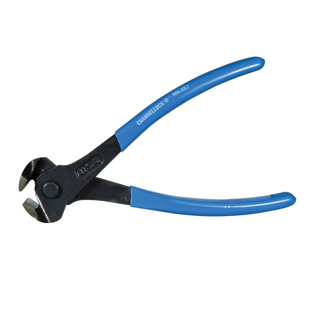 8 Inch Straight Polished Blue High Carbon Steel Jaw End Cutting Plier