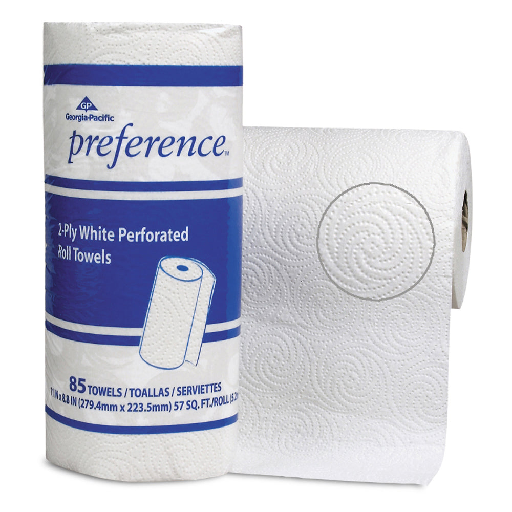 Preference 2-Ply Perforated 11 Inch Width Roll Towels 85 Sheets Per Roll