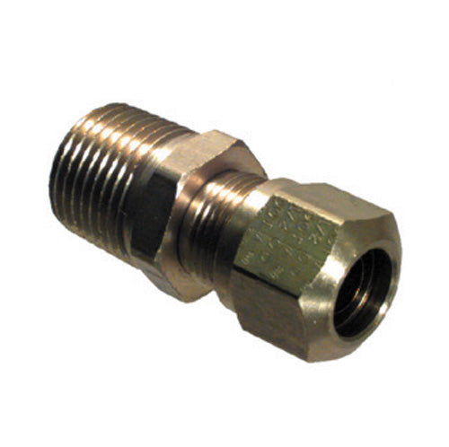 1/4 Tube X 1/16 Inch Brass Male Connector D.O.T. Air Brake Fitting