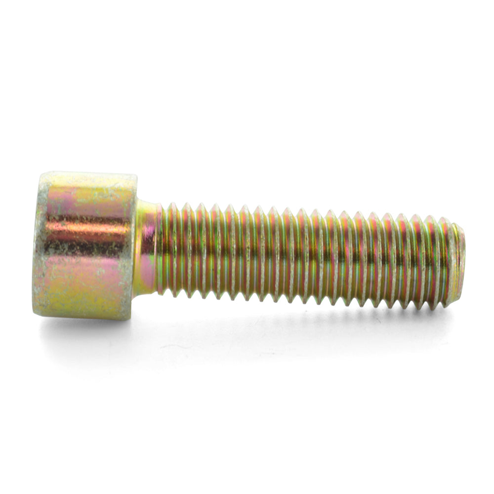 M5 x 0.8 x 25 Mm Coarse Yellow Zinc Alloy Steel Socket Cap Screw