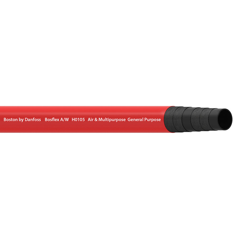 1 Inch ID x 1.39 Inch OD Red EPDM Low Pressure General Purpose Air/Water Hose