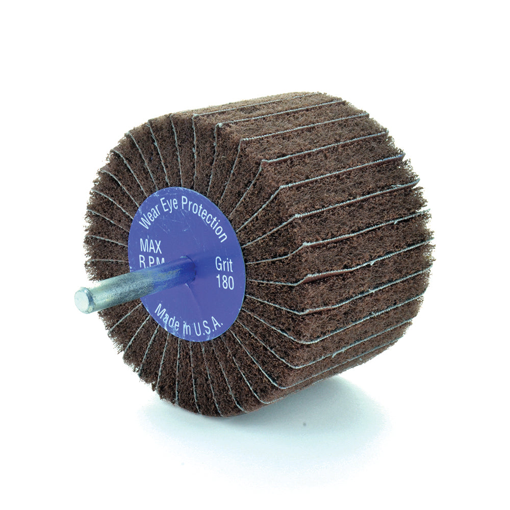 Standard Abrasives 3 Inch x 2 Inch Buff and Blend Combination Flap Wheel 60 Grit With 1/4 Inch Shank