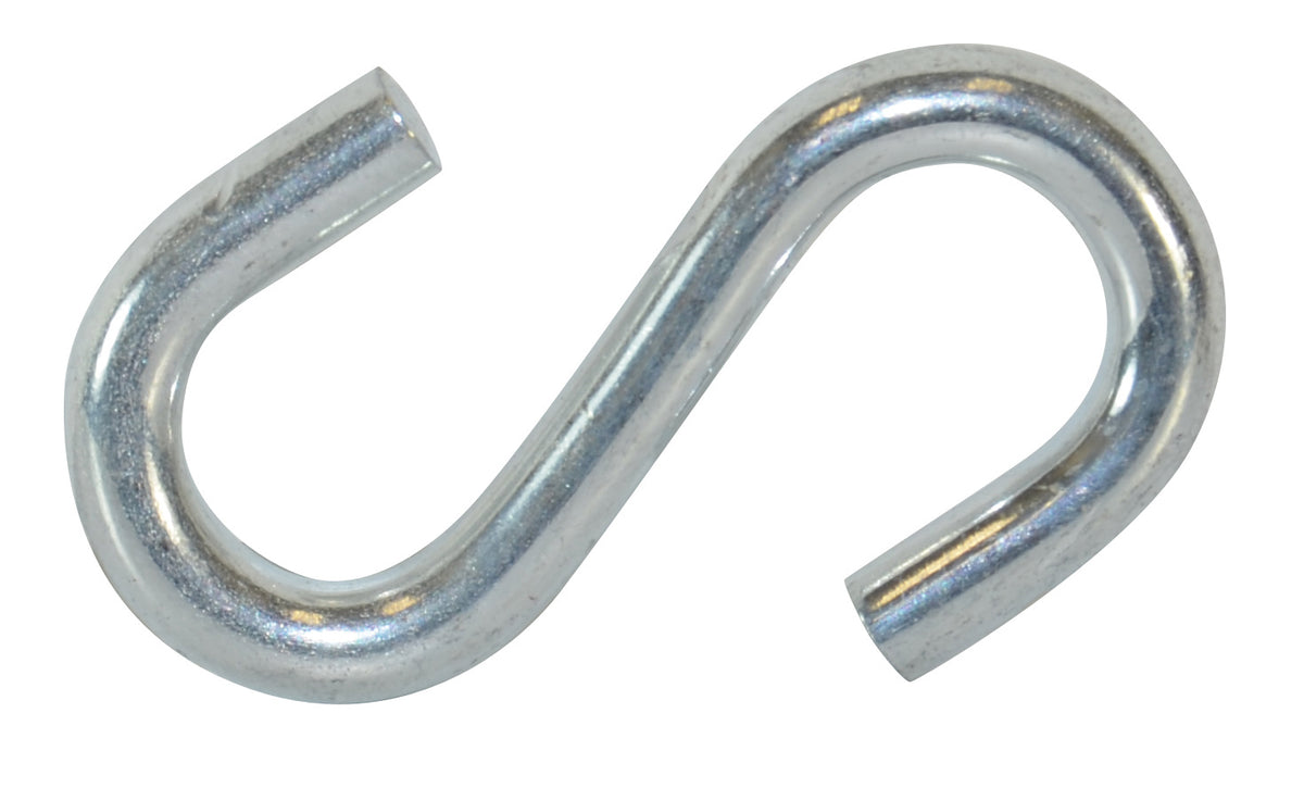 1/8 Inch X 1-1/8 Inch Zinc Plated S Hook
