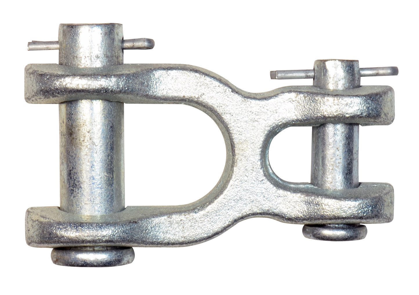 7/16 Inch 7000 Lb Grade 70 Zinc Plated Heat Treated Forged Steel Double Clevis Link