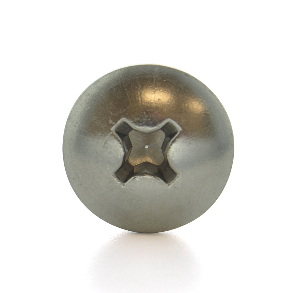 #4-40 x 1/2 Inch Coarse Plain 18-8 (A2) Stainless Steel #1 Phillips Drive Truss Head Machine Screw