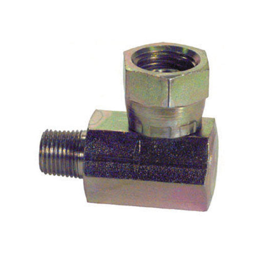 3/4 Inch X 1 Inch 10000 Psi Zinc Plated Carbon Steel Female Pipe Swivel To Male Pipe 90 Degree Elbow Swivel Adapter
