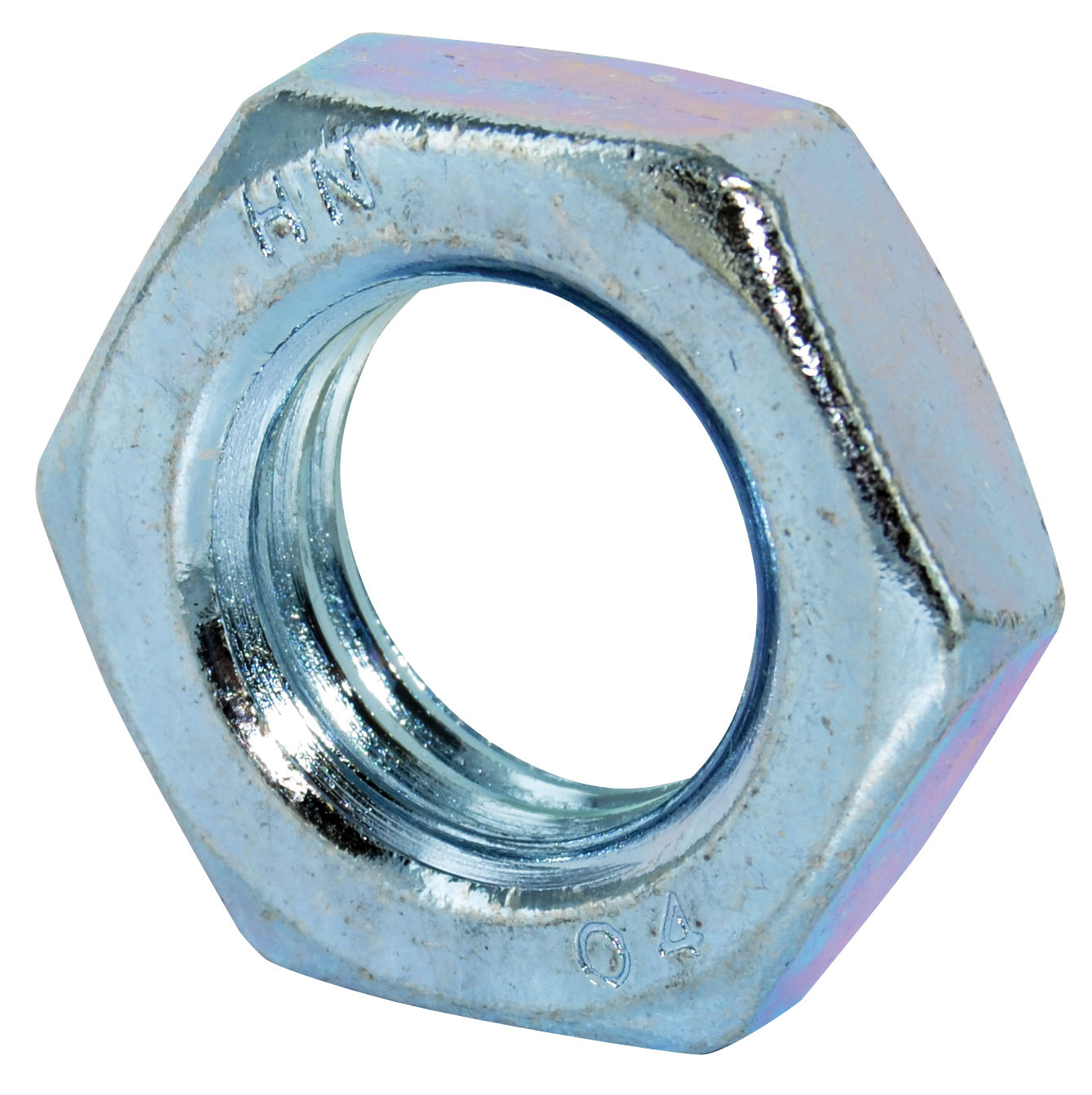 M4 x 0.7 Coarse Din 439B Zinc Plated Low Carbon Steel Hex Jam Nut