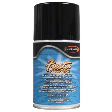 Quest Specialty Fiesta Clean Cotton Air Freshener - Fresh Linen - 6.5 Oz Net Weight - Aerosol