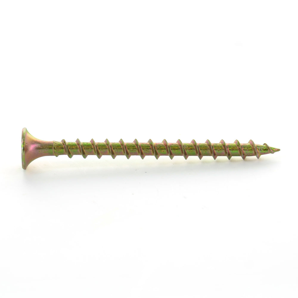 #7 x 2 Inch Coarse Type A Point #2 Phillips Drive Bugle Head Yellow Zinc Steel Drywall Screw