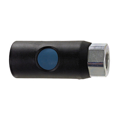 1/4 Inch Basic Size Safety Type Industrial Interchange Push Button Air Coupler 1/4 Inch Male NPT