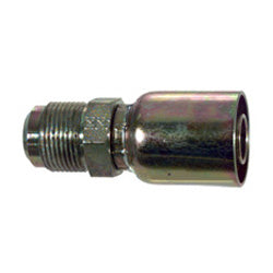 3/8 Inch X 3/8 Inch JIC 37 Degree Male Rigid Yellow Zinc E-Series