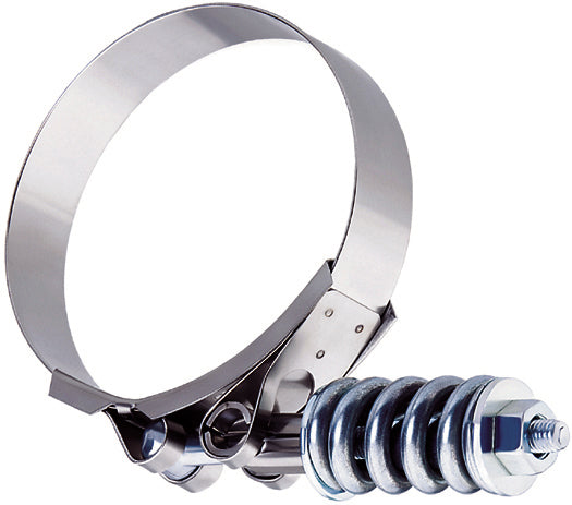 #70 SAE 3-1/16 Inch To 3-3/8 Inch Diameter Carbon Steel Stainless Steel Heavy Duty T-Bolt Spring Loaded Clamp