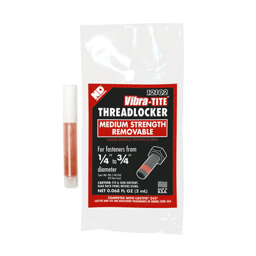 2 Ml Vibra-Tite Anaerobic Threadlocker 262 Stud Grade Ct Permanent Red
