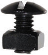 Lp 1/4-20X1/2 Truss Machine Screw+Nut Blk