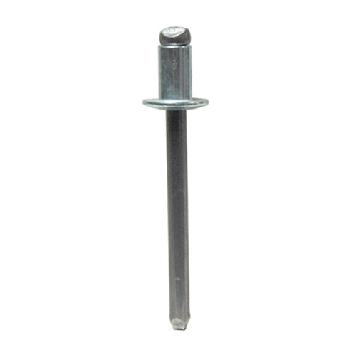 3/16 Inch x 8.3 mm 1/16 - 1/18 Inch Grip Silver Steel Blind Rivet