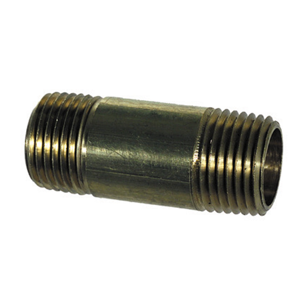 3/4 Inch x 2 Inch Long Brass Pipe Nipple