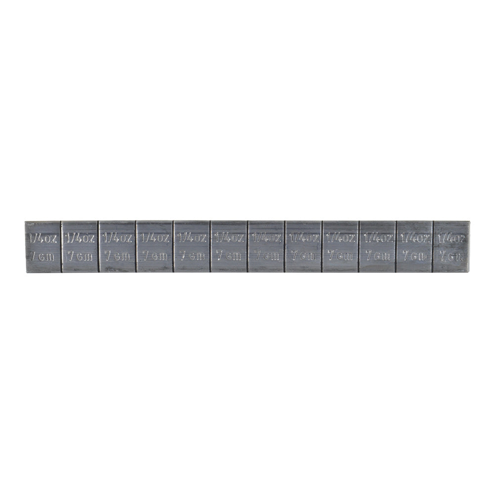 0.1563 Inch x .75 Inch 7 Gr 3 Oz. Lead Adhesiveesive Tape Weight - 52 Per Box