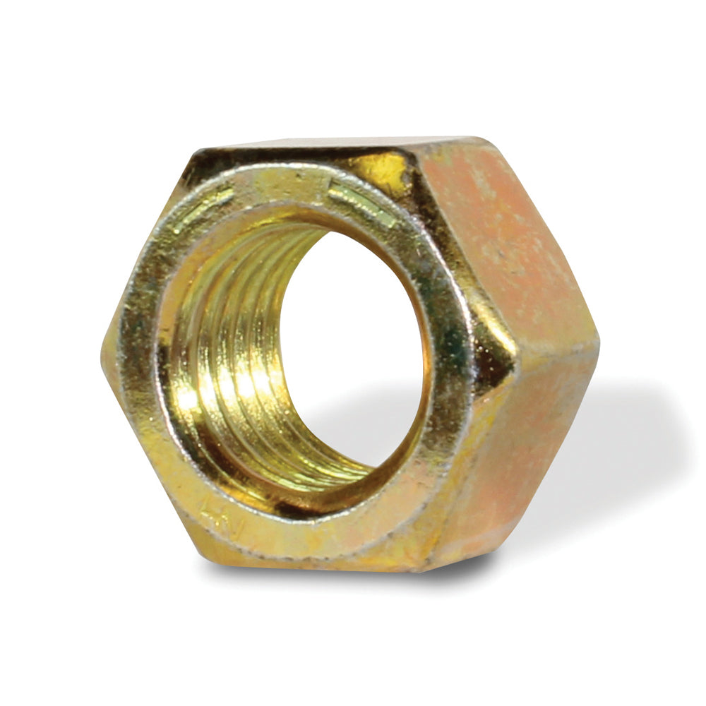 1-8 Coarse Yellow Zinc Grade 8 Finished Hex Nut