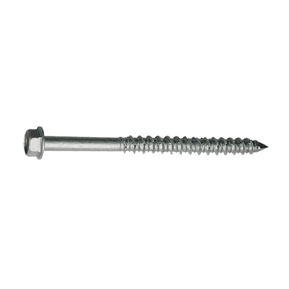 1/4 Inch x 1-3/4 Inch Zinc Plated 410 Stainless Steel Hex Head Titen Concrete and Masonry Screw Anchor