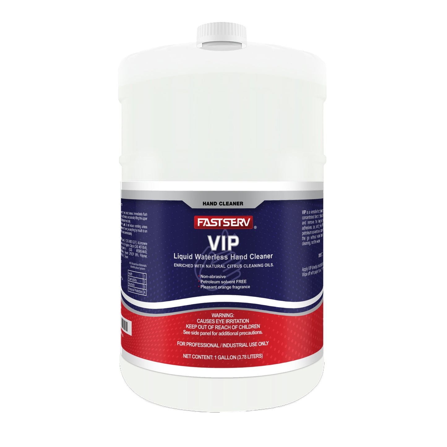 Fastserv Vip Liquid Waterless Hand Cleaner - 1 Gallon Bottle