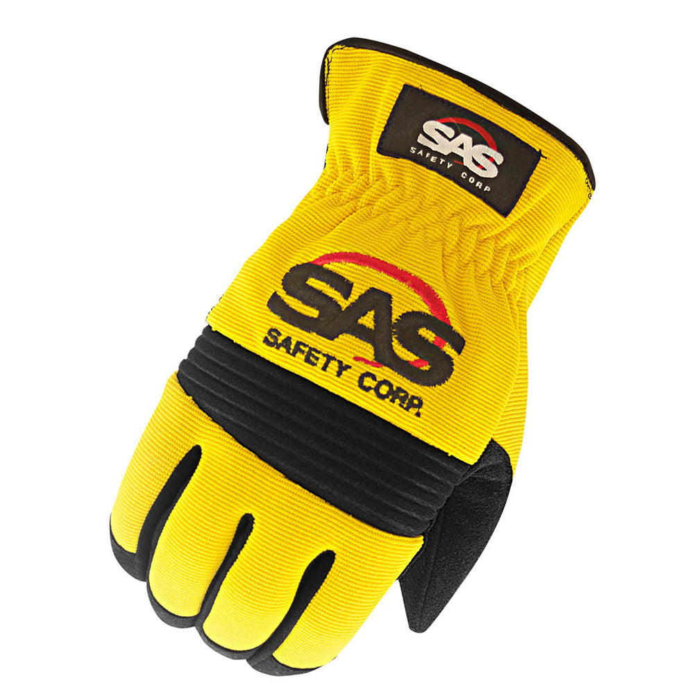 SAS MX Mechanics Slip-On Gloves Yellow