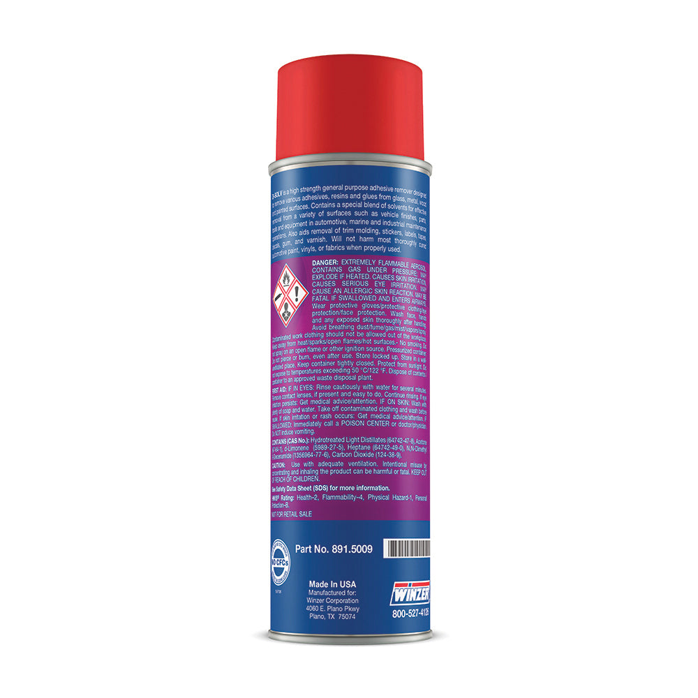 Winzer D-Solv General Purpose Adhesive Remover - 17 Oz Net Weight - Aerosol