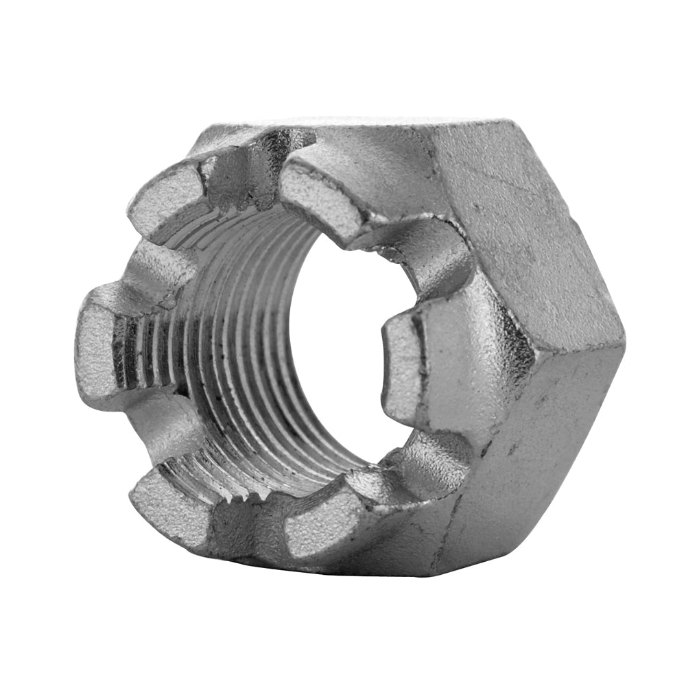 3/8-24 Fine Zinc Plated Grade 5 Hex Castle Nut