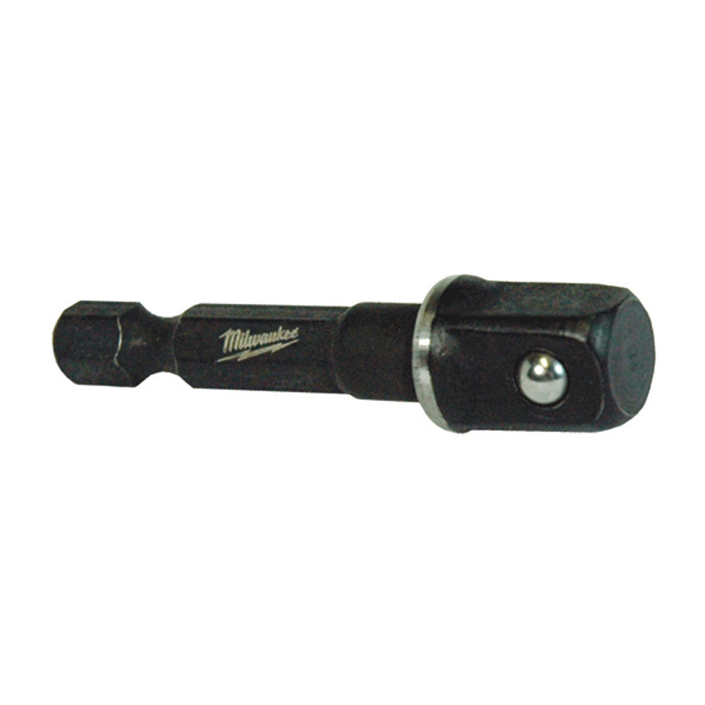 1/4 Inch Input Hex x 1/4 Inch Output Square Drive 1/4 Inch Hex (Input) Square (Output) Shank 2 Inch Length Steel Shockwave� Socket Adapter