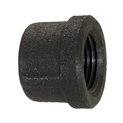 3/4 Inch Sch 80 Fnpt Black Malleable Iron Pipe End Cap