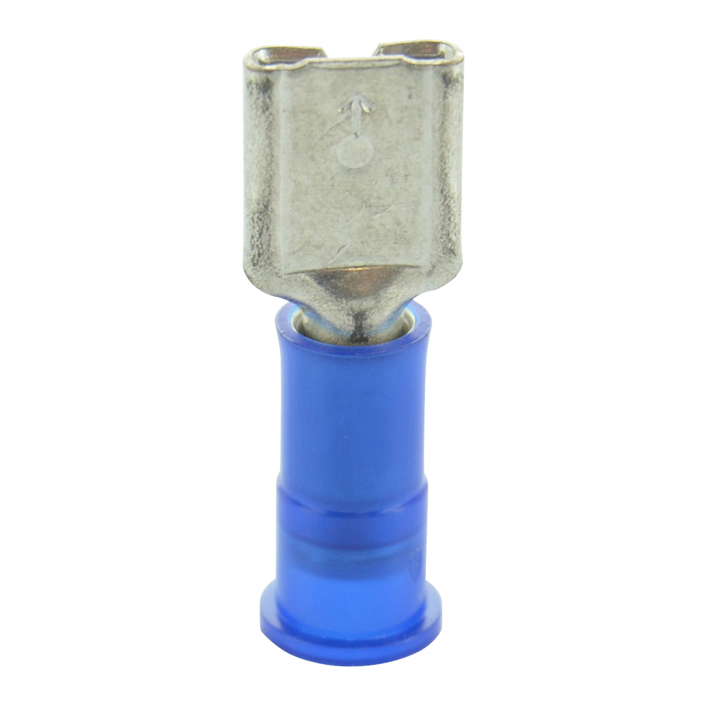 16-14 Gauge Female Quick Disconnect 1/8" Tab Ultra-Tuff Nylon Insulated Blue