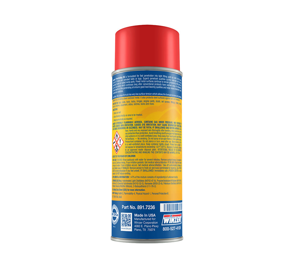 Winzer Kreeper Penetrating Lubricant - 11 Oz Net Weight - Aerosol