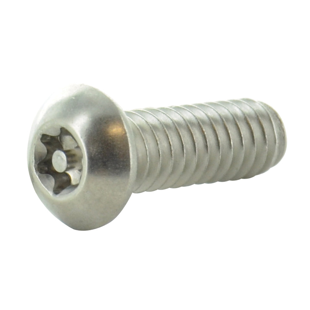 M6-1.0X25 Inch Stainless Steel Torx Pin Button Head Tamper Resistant Machine Screw
