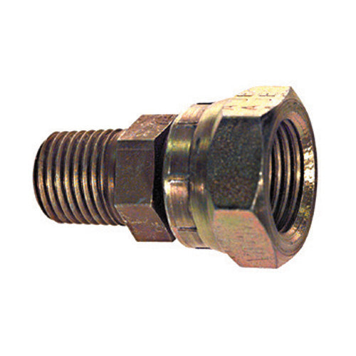 3/4 Inch 2200 Psi Zinc Plated Carbon Steel Female Pipe Swivel To Male Pipe Swivel Adapter