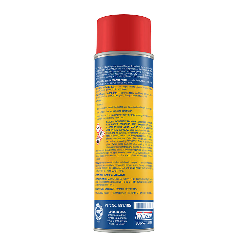 Winzer Tfm 750 Heavy-Duty Penetrant With Ptfe - 15 Oz Net Weight - Aerosol