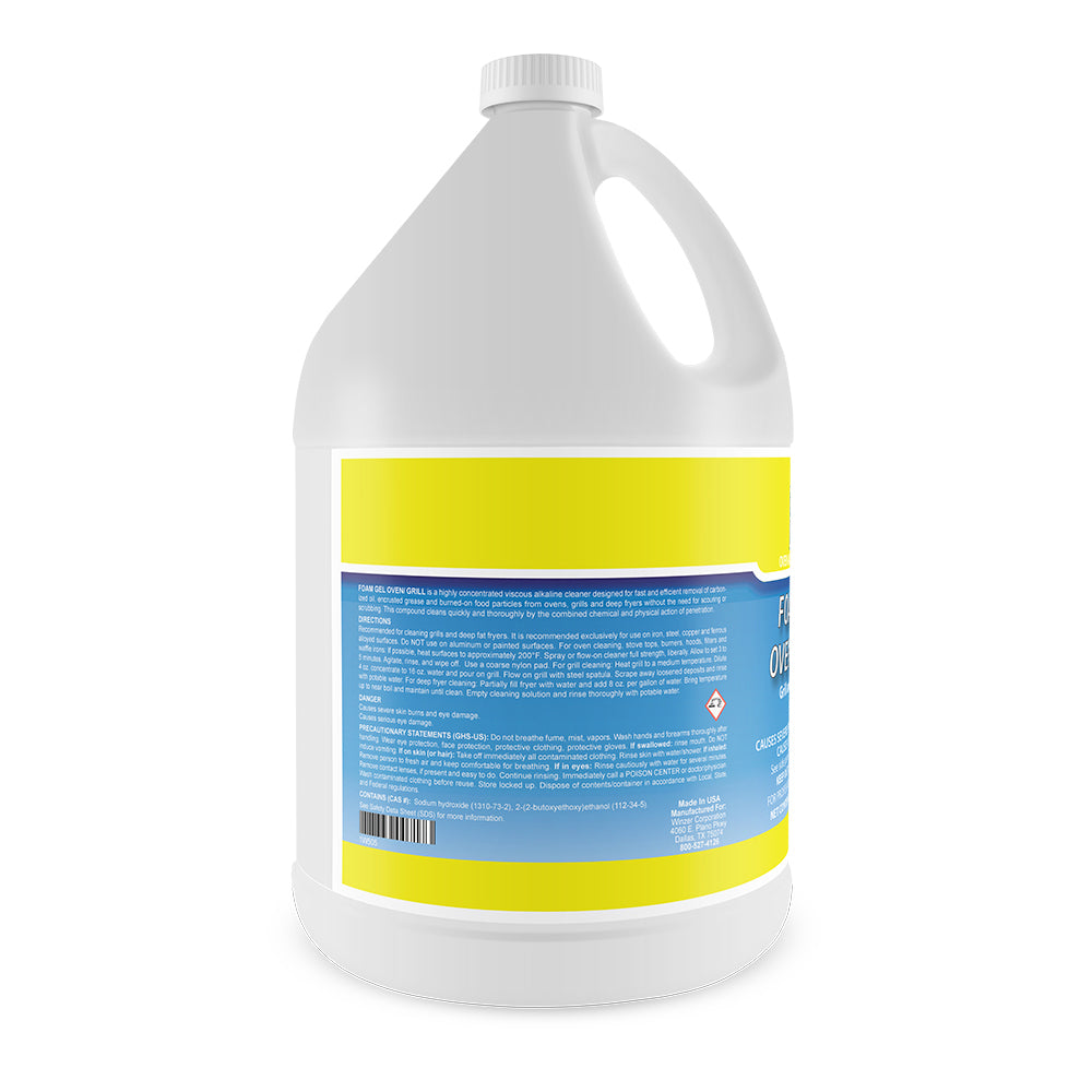 Fastserv Foam Gel Oven / Grill Cleaner - 1 Gallon - Bottle