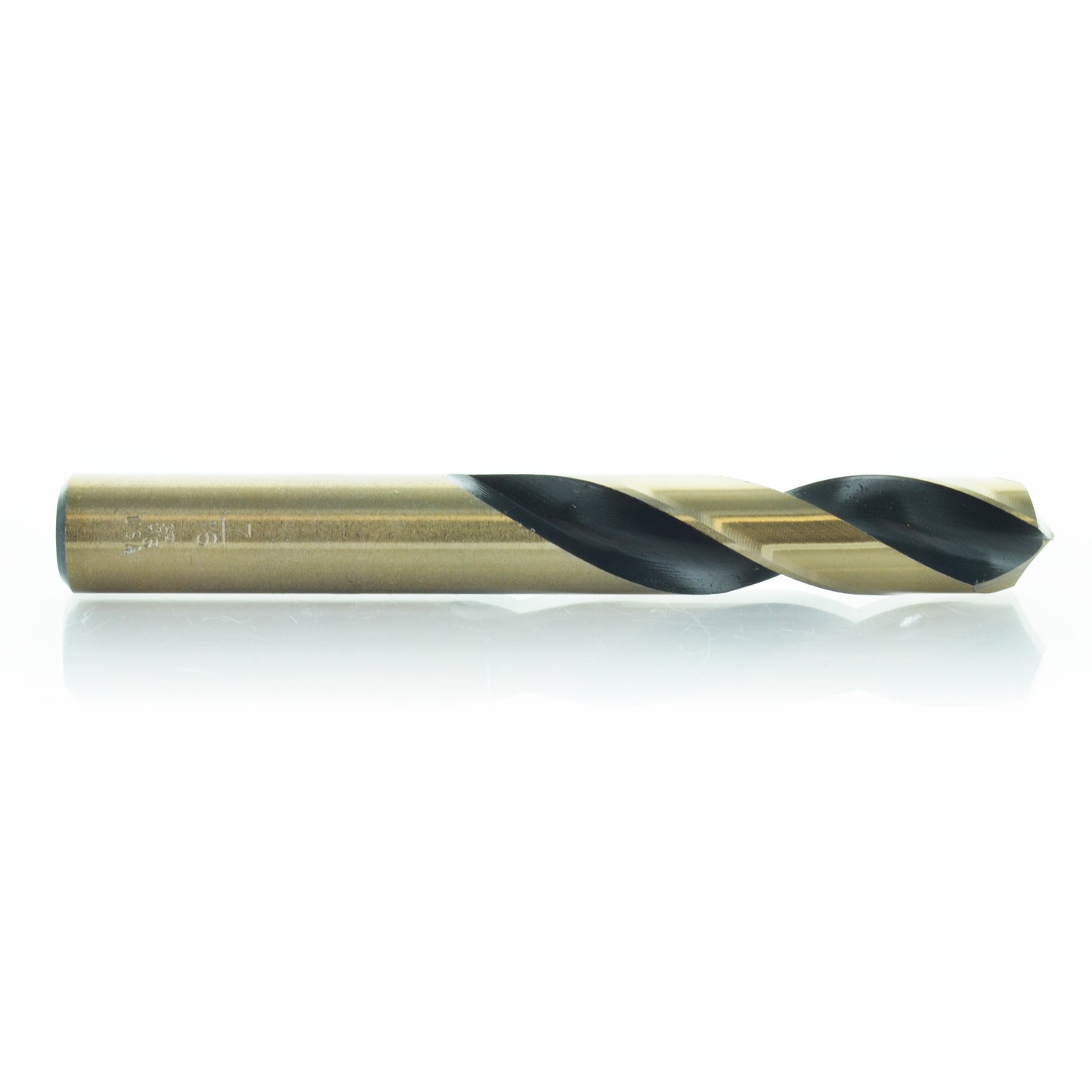 7/16 Inch 135 Degree Split Point Gold Hi-Molybdenum Tool Steel Stub Length Drill Bit