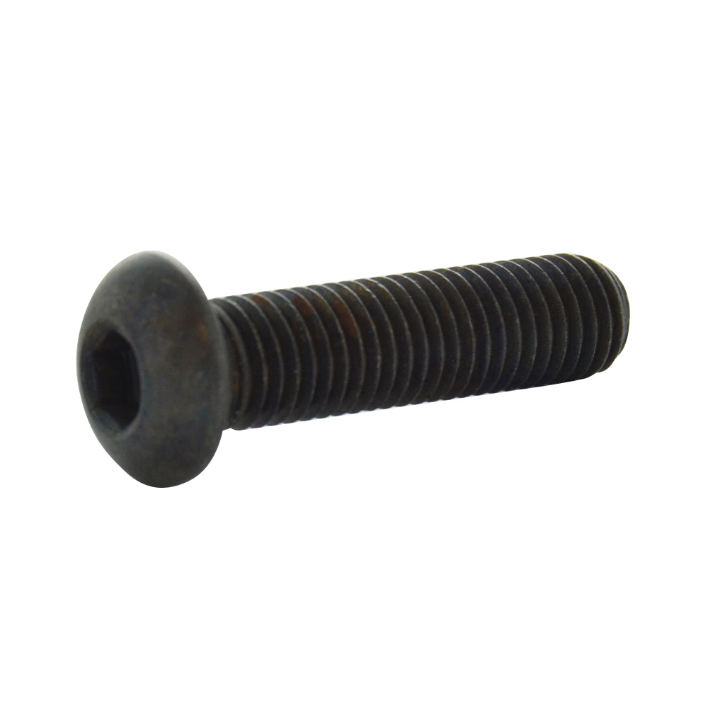 1/4-28 x 1/2 Inch Coarse Black Oxide Steel Button Head Socket Cap Screw Usa