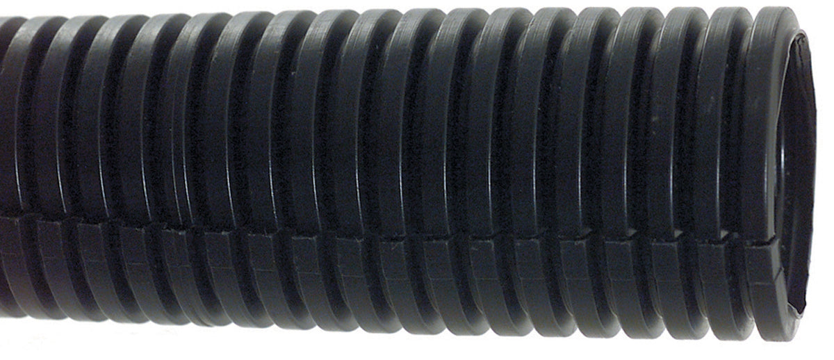 5/8 Inch x 100 ft Black Polyethylene Split Loom