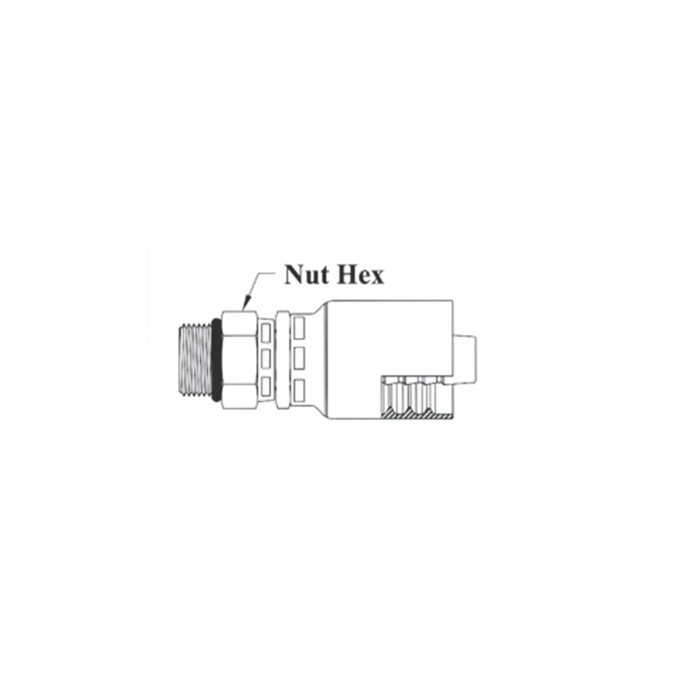 1 Inch Hose X G-1-11 BSPP 60 Cone Female Swivel