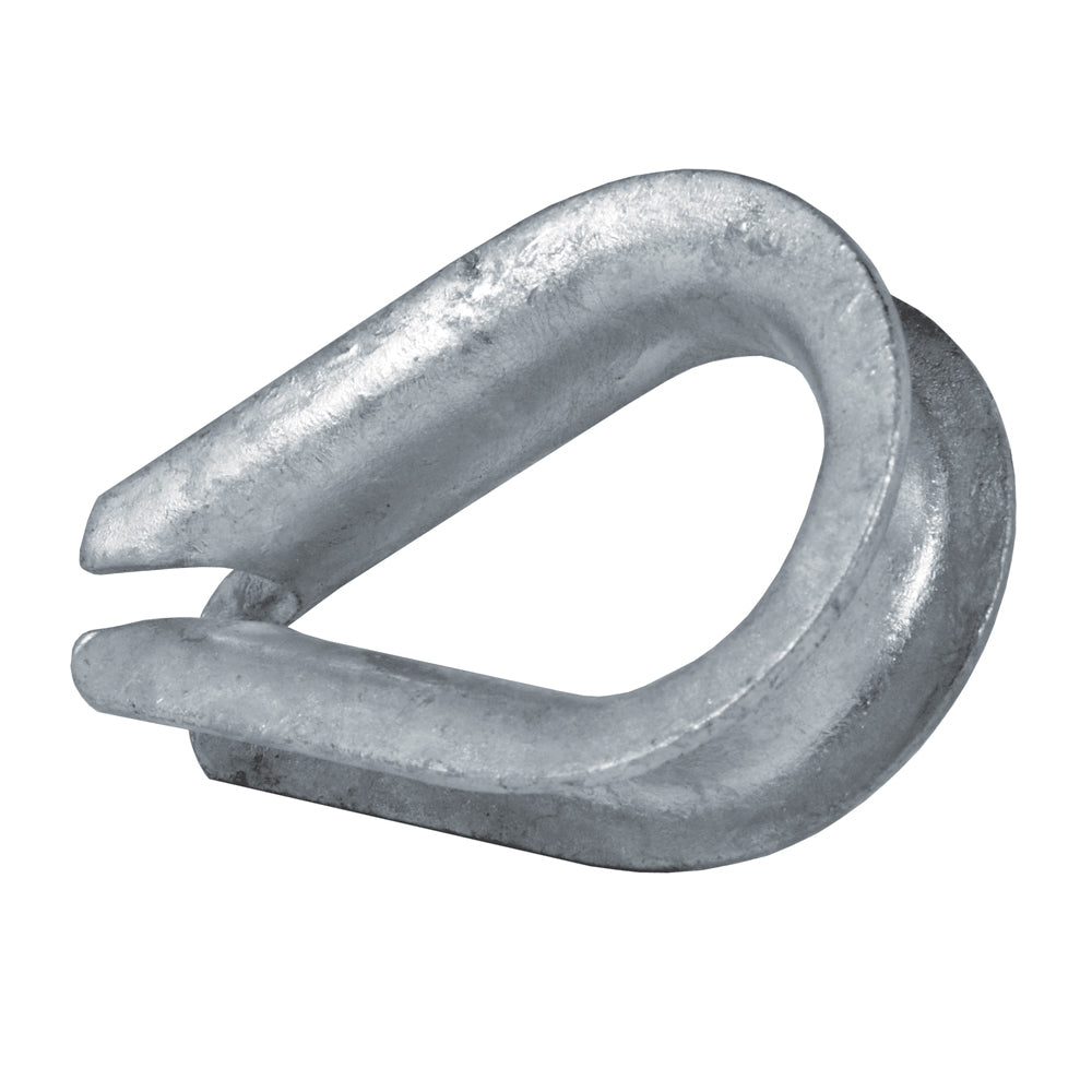 1/2 Inch Wire Rope Thimble Zinc Plated Galvanized Steel