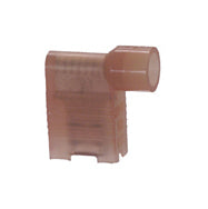 22-18 Gauge 90 Degree Female Push On Connector 3/16" Tab Fully Insulated Nylon Red